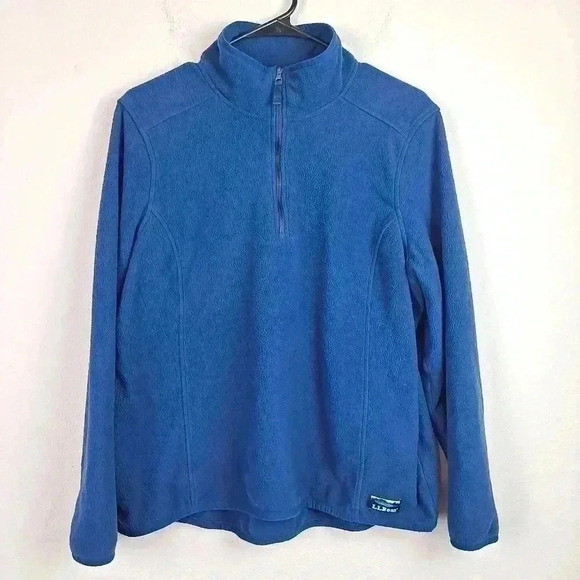LL Bean Fleece Pullover Size XL pet - Picture 1 of 10